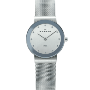 Skagen, Freja, 358SSSD, Edelstahl, Milaniase, silber