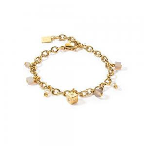 Coeur de Lion Armband Boho Süsswasserperlen gold weiß 1111301416 bei Juwelier Kröpfl
