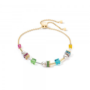 Coeur de Lion Armband Joyful Cubes & Pearls multicolor 4085301527 bei Juwelier Kröpfl
