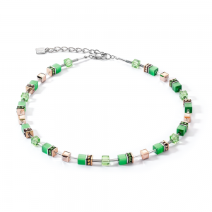 Coeur de Lion GeoCUBE® GeoCUBE® Iconic Monochrome Halskette grün 4016100500 bei Juwelier Kröpfl