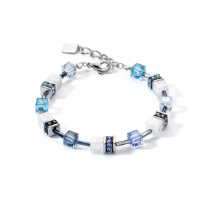 Coeur de Lion GeoCUBE® GeoCUBE® Iconic Nature Armband blau-weiß 3018300714 bei Juwelier Kröpfl