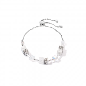 Coeur de Lion GeoCUBE® GeoCUBE® Iconic Nature Chain Armband weiß 3035301400 bei Juwelier Kröpfl