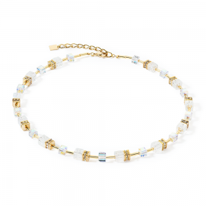 Coeur de Lion GeoCUBE® GeoCUBE® Iconic Nature Halskette gold-weiß 3018101416 bei Juwelier Kröpfl