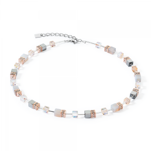 Coeur de Lion GeoCUBE® GeoCUBE® Iconic Precious Halskette roségold- peach 4017100235 bei Juwelier Kröpfl