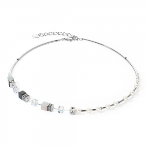 Coeur de Lion GeoCUBE® GeoCUBE® Precious Pearl Mix silber-grau 1122101217 bei Juwelier Kröpfl
