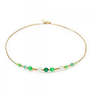 Coeur de Lion Halskette Candy Spheres grün 4088100500 bei Juwelier Kröpfl