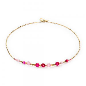 Coeur de Lion Halskette Candy Spheres pink 4088100400 bei Juwelier Kröpfl