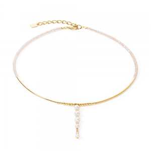 Coeur de Lion Halskette Drops Süßwasserperlen gold 1116101416 bei Juwelier Kröpfl