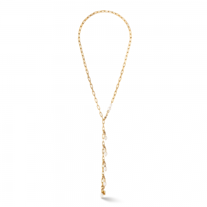Coeur de Lion Halskette Modern Chain & Süßwasserperlen Charms gold 1112101416 bei Juwelier Kröpfl