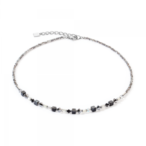 Coeur de Lion Halskette Princess Shape Mix schwarz-weiß 4239101314 bei Juwelier Kröpfl