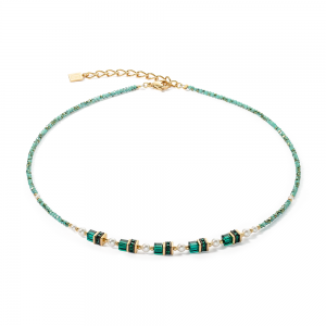 Coeur de Lion Halskette Sparkling Princess gold-grün 4567100500 bei Juwelier Kröpfl