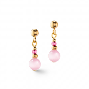 Coeur de Lion Ohrringe Candy Spheres pink 4088210400 bei Juwelier Kröpfl