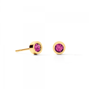 Coeur de Lion Ohrringe Sparkling Dots gold-pink 0227210416 bei Juwelier Kröpfl