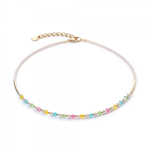 Coeur de Lion Princess Pearls Halskette gold multicolor 6022101527 bei Juwelier Kröpfl