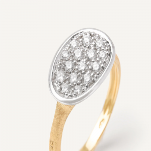 Marco Bicego Lunaria Lunaria Ring in Gold mit Diamanten, mini AB581_B_YW_Q6 bei Juwelier Kröpfl