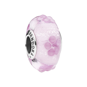 Pandora Charm mit pinkem Muranoglas 797901 bei Juwelier Kröpfl
