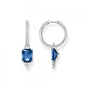 Thomas Sabo Ocean Vibes Creolen mit blauem Stein CR684-166-1 bei Juwelier Kröpfl