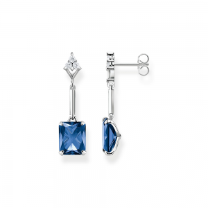 Thomas Sabo Ocean Vibes Ohrringe blauer Stein silber H2177-166-1 bei Juwelier Kröpfl