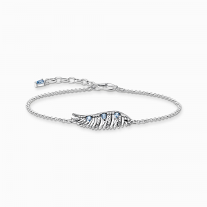 Thomas Sabo Rising Phoenix Armband Phönix-Flügel mit blauen Steinen silber A2070-644-1 bei Juwelier Kröpfl