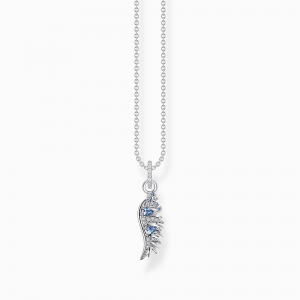 Thomas Sabo Rising Phoenix Kette Phönix-Flügel mit blauen Steinen silber KE2168-644-1 bei Juwelier Kröpfl