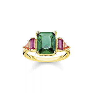 Thomas Sabo Sparkling Heitage Ring farbige Steine gold TR2262-973-7 bei Juwelier Kröpfl