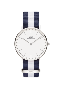 Daniel Wellington Classic Glasgow Silber 36mm DW00100047 bei Juwelier Kröpfl