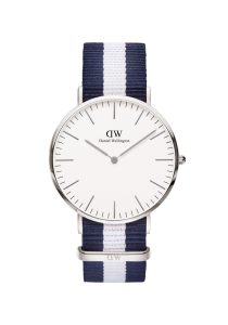 Daniel Wellington Classic Glasgow Silber 40mm DW00100018 bei Juwelier Kröpfl