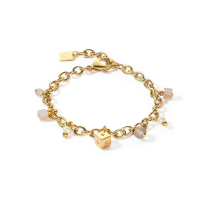 Coeur de Lion Armband Boho Süsswasserperlen gold weiß 1111301416 bei Juwelier Kröpfl