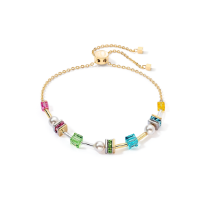 Coeur de Lion Armband Joyful Cubes & Pearls multicolor 4085301527 bei Juwelier Kröpfl