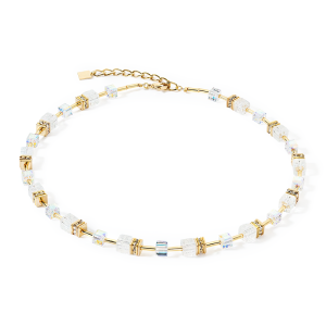 Coeur de Lion GeoCUBE® GeoCUBE® Iconic Nature Halskette gold-weiß 3018101416 bei Juwelier Kröpfl