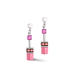 Coeur de Lion GeoCUBE® GeoCUBE® Iconic Ohrringe Viva Magenta 2838210422 bei Juwelier Kröpfl