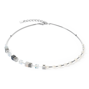 Coeur de Lion GeoCUBE® GeoCUBE® Precious Pearl Mix silber-grau 1122101217 bei Juwelier Kröpfl