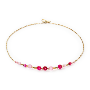 Coeur de Lion Halskette Candy Spheres pink 4088100400 bei Juwelier Kröpfl