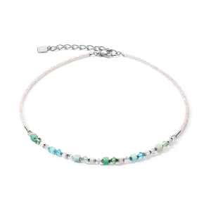 Coeur de Lion Halskette Princess Shape Mix mintgrün 4239100522 bei Juwelier Kröpfl