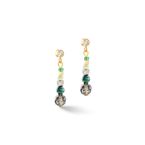 Coeur de Lion Ohrringe Amulett Glamorous Green gold 2035210516 bei Juwelier Kröpfl