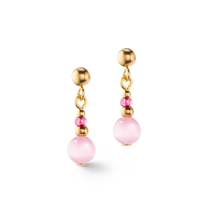 Coeur de Lion Ohrringe Candy Spheres pink 4088210400 bei Juwelier Kröpfl