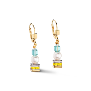 Coeur de Lion Ohrringe Joyful Cubes & Pearls multicolor 4085201527 bei Juwelier Kröpfl