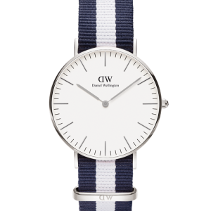 Daniel Wellington Classic Glasgow Silber 36mm DW00100047 bei Juwelier Kröpfl