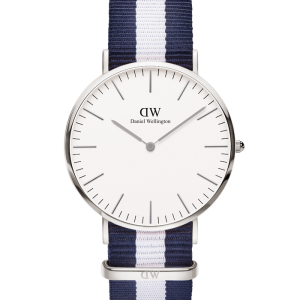 Daniel Wellington Classic Glasgow Silber 40mm DW00100018 bei Juwelier Kröpfl