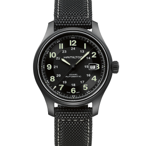 Hamilton Khaki Field Khaki Field Titanium Auto H70575733 bei Juwelier Kröpfl