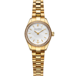 Paul Hewitt Petit Soleil Petit Soleil Round Uhr Gold Weiß Crystal PH-W-1178 bei Juwelier Kröpfl