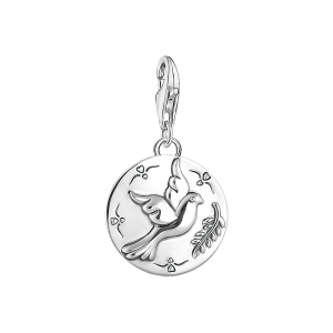 Thomas Sabo Charm Club Charm Anhänger Coin Taube 1701-637-21 bei Juwelier Kröpfl