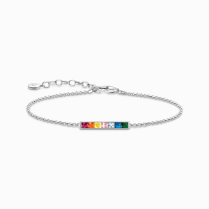 Thomas Sabo Rainbow Heritage Armband bunte Steine silber A2068-477-7 bei Juwelier Kröpfl