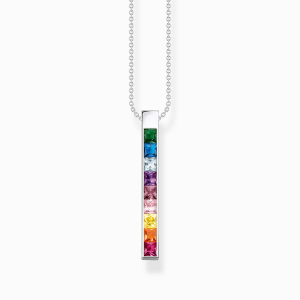 Thomas Sabo Rainbow Heritage Kette bunte Steine silber KE2146-477-7 bei Juwelier Kröpfl