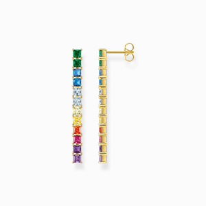 Thomas Sabo Rainbow Heritage Ohrringe bunte Steine gold H2249-996-7 bei Juwelier Kröpfl