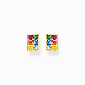 Thomas Sabo Rainbow Heritage Ohrstecker bunte Steine gold H2251-996-7 bei Juwelier Kröpfl