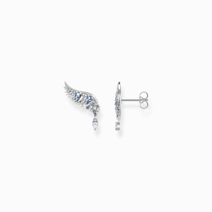 Thomas Sabo Rising Phoenix Ohrstecker Phönix-Flügel mit blauen Steinen silber H2247-644-1 bei Juwelier Kröpfl