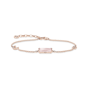 Thomas Sabo Sparkling Heitage Armband rosa Stein mit Mond und Stern A1958-417-9 bei Juwelier Kröpfl