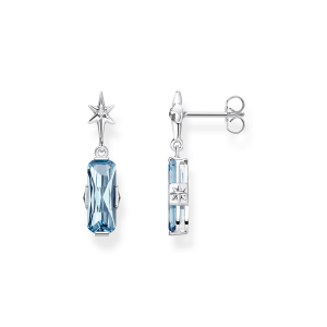 Thomas Sabo Sparkling Heitage Ohrstecker blauer Stein mit Stern H2107-644-1 bei Juwelier Kröpfl