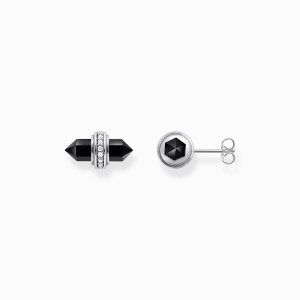 Thomas Sabo Sterling Silver Ohrstecker mit schwarzem Onyx Kristall Silber H2281-641-11 bei Juwelier Kröpfl